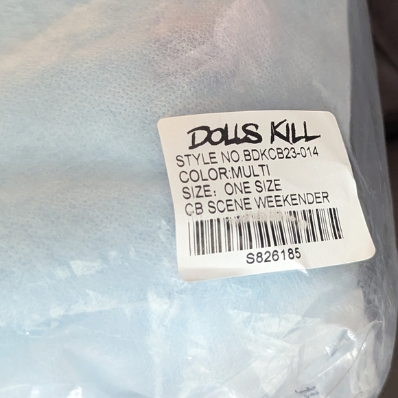 Dolls Kill x Care Bears Fuzzy Weekender Duffel Bag - Picture 12 of 12